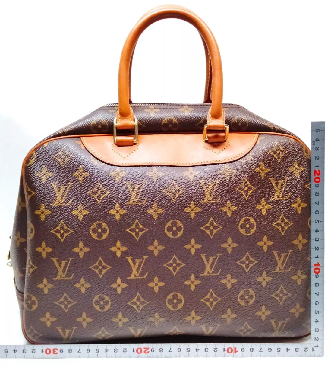 LOUIS VUITTON MONOGRAM DEAUVILLE BOWLING VANITY HANDBAG