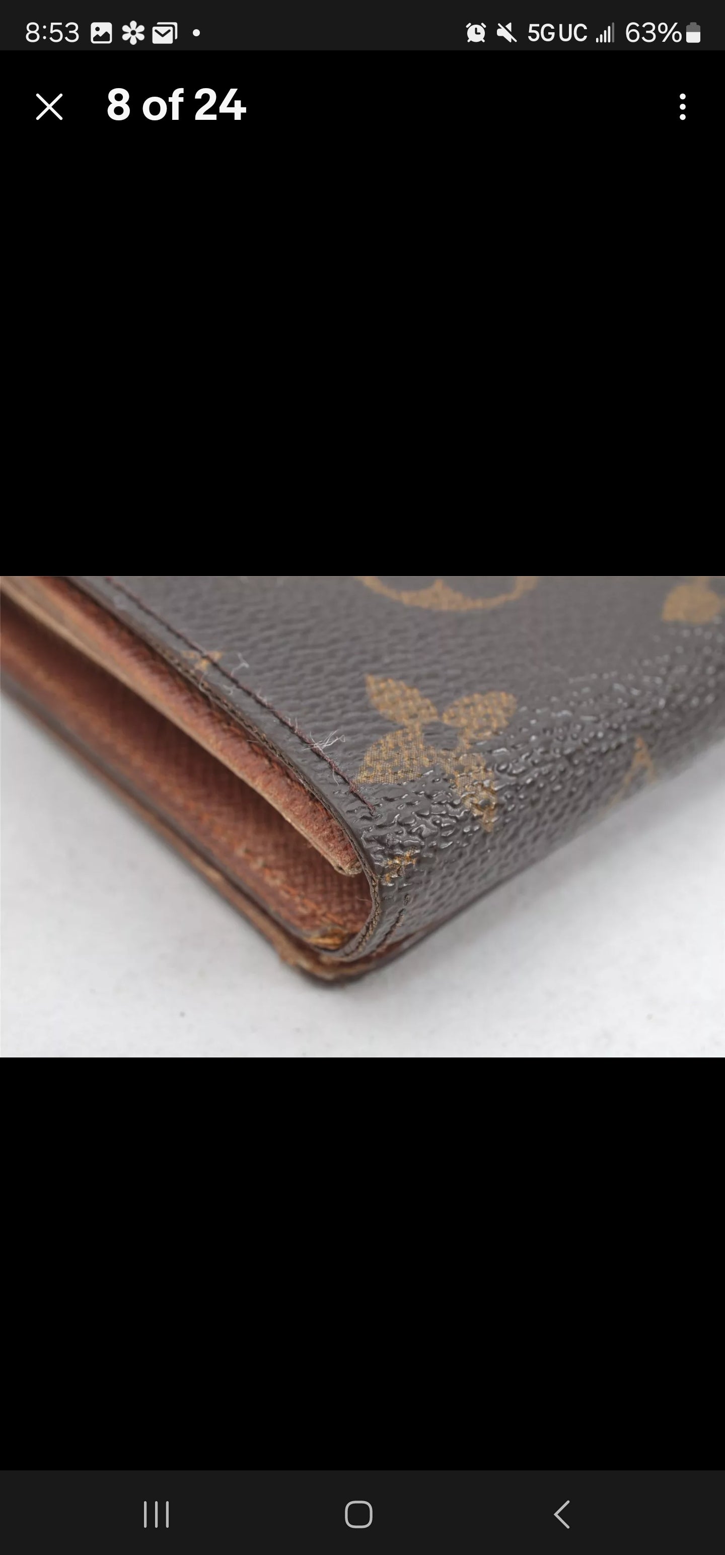 Auth Louis Vuitton Monogram Porte Monnaie Billets Tresor Wallet