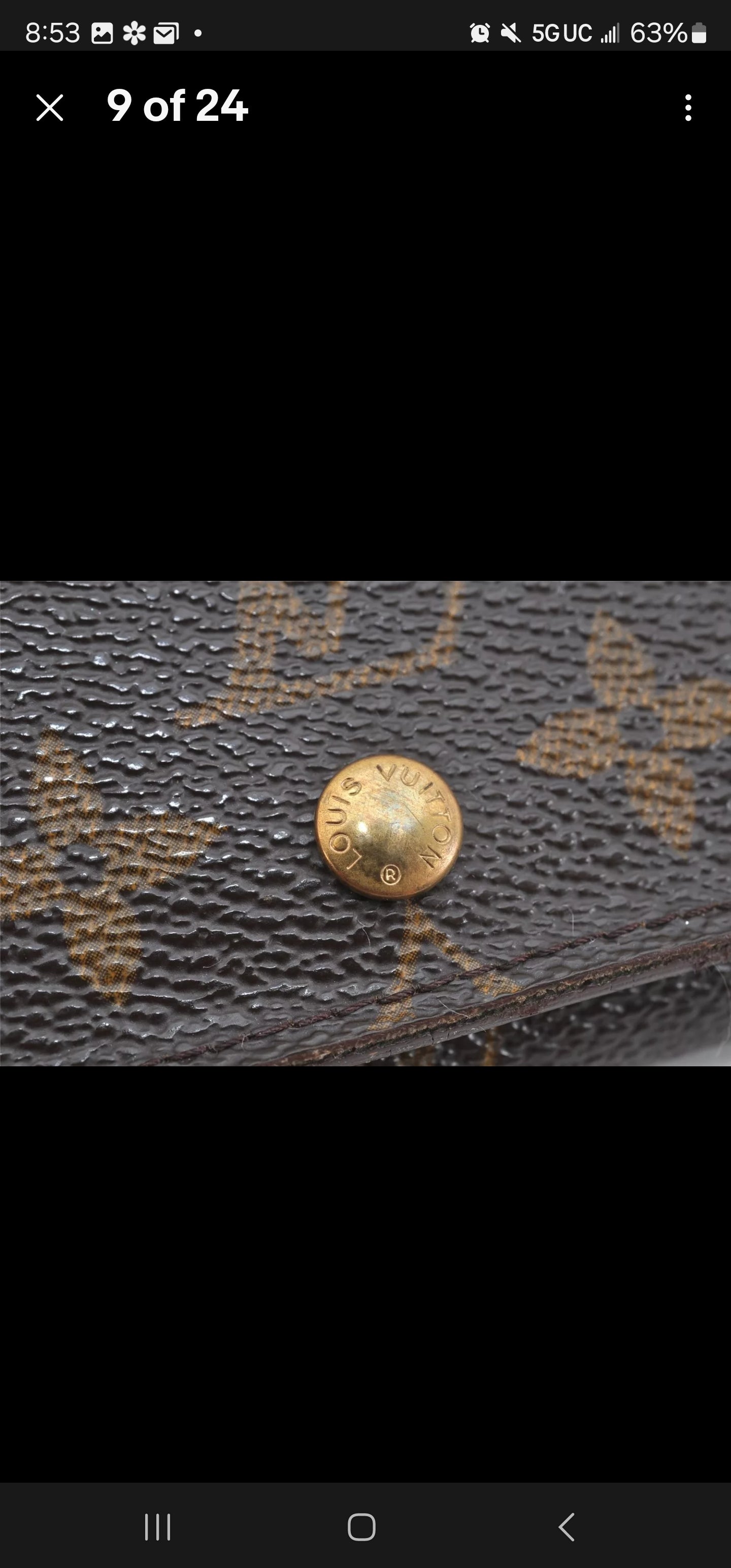Auth Louis Vuitton Monogram Porte Monnaie Billets Tresor Wallet