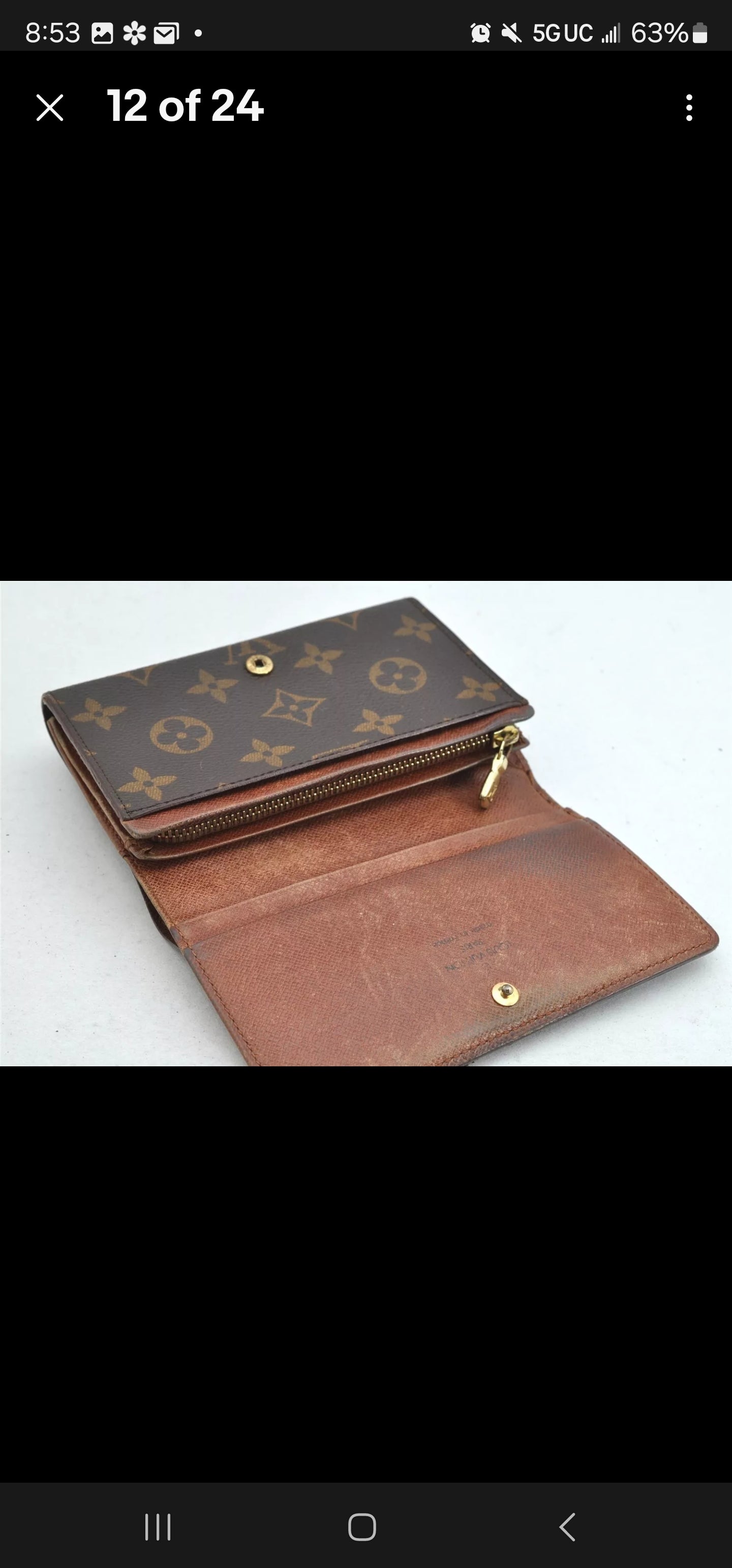 Auth Louis Vuitton Monogram Porte Monnaie Billets Tresor Wallet