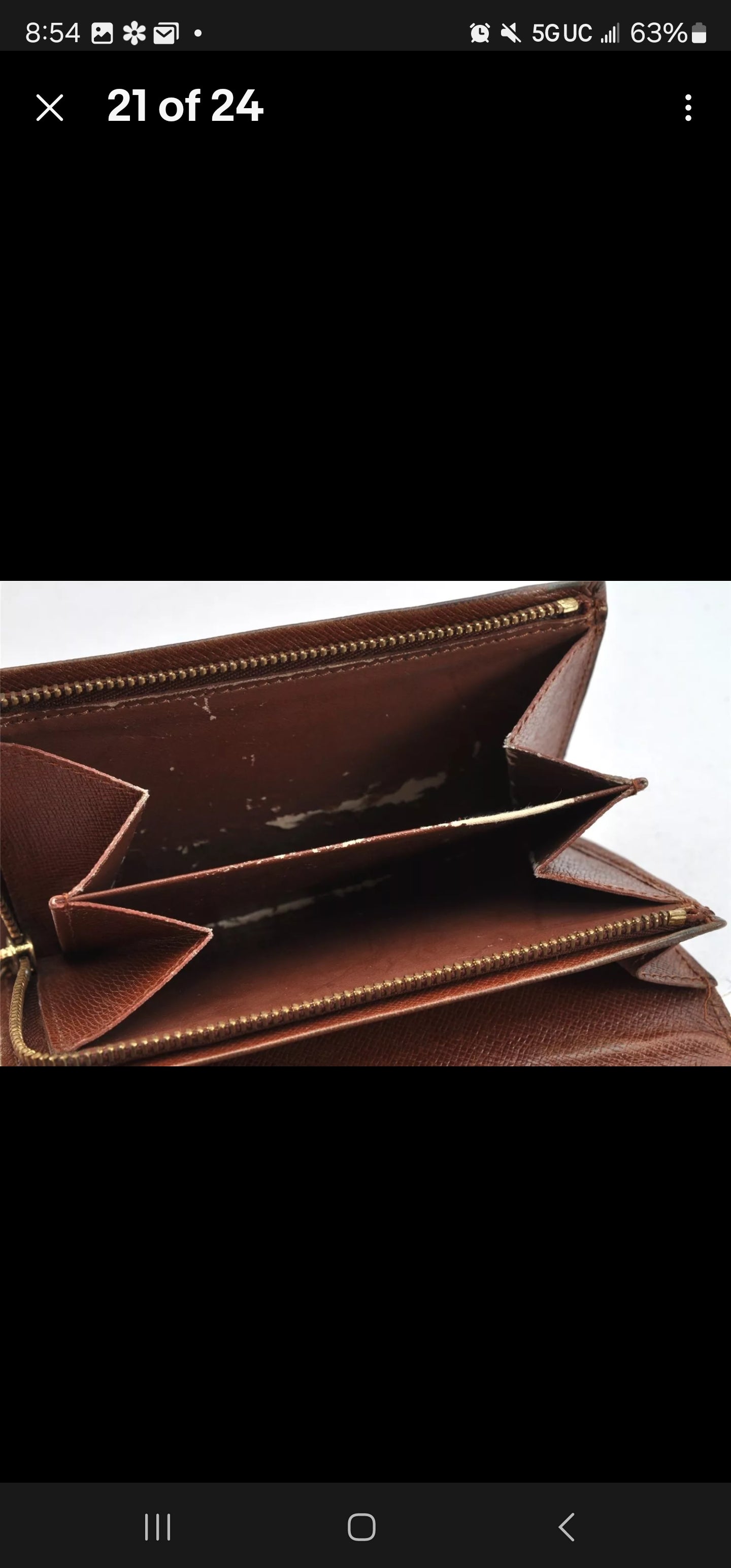 Auth Louis Vuitton Monogram Porte Monnaie Billets Tresor Wallet