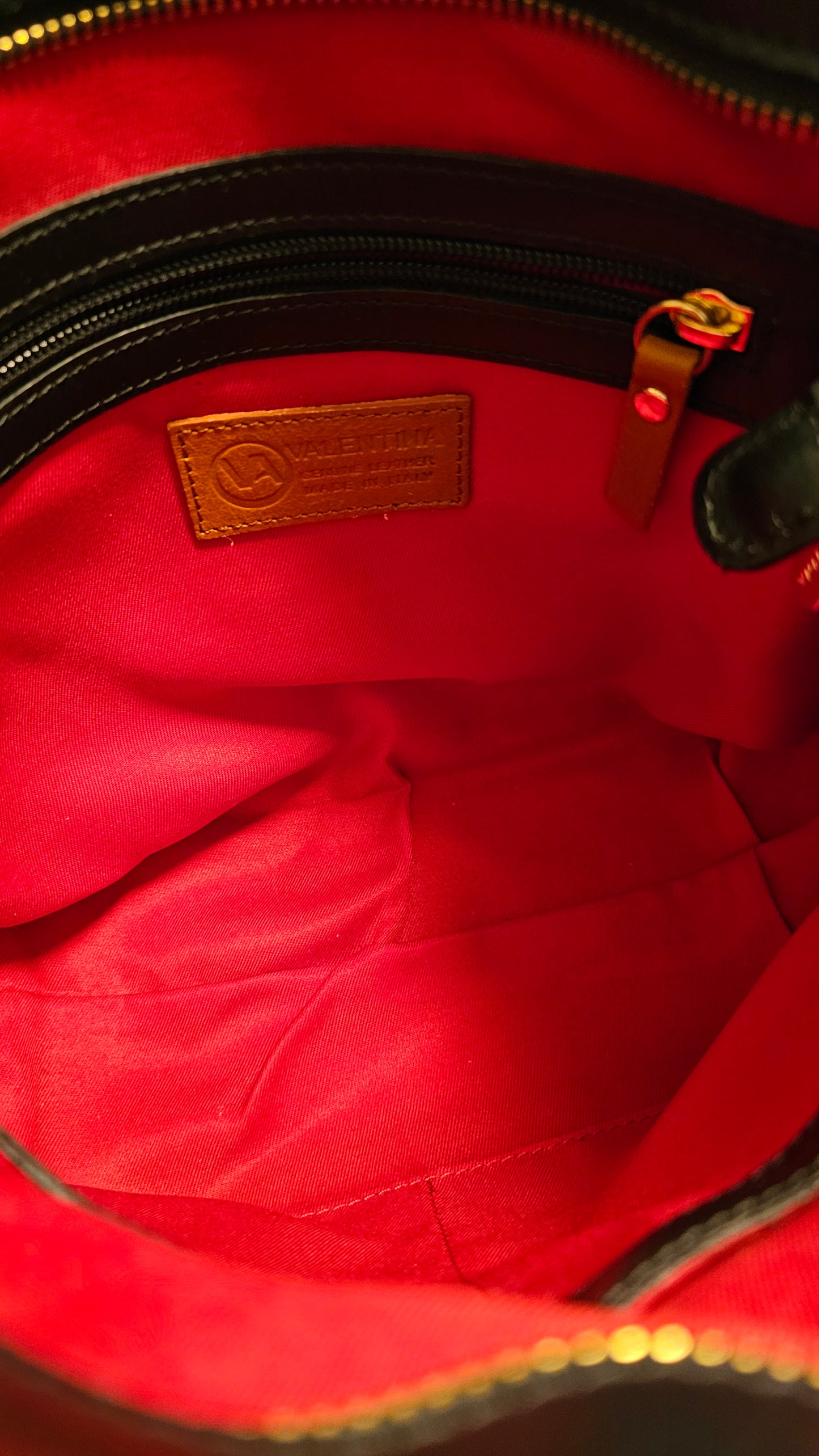 Valentina smooth leather shoulder tote