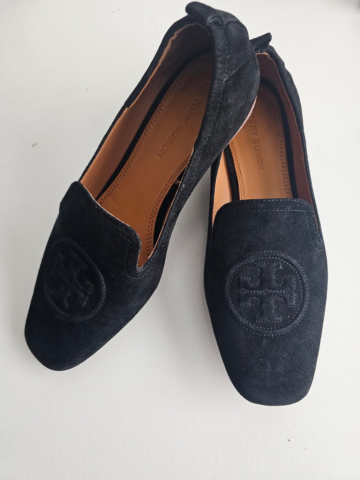 Tory burch 15 mm suede loafers