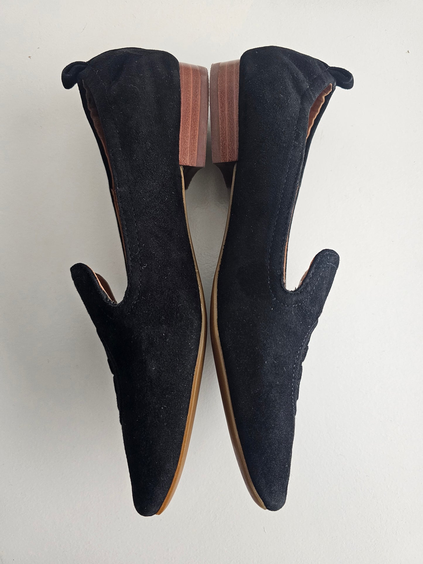 Tory burch 15 mm suede loafers