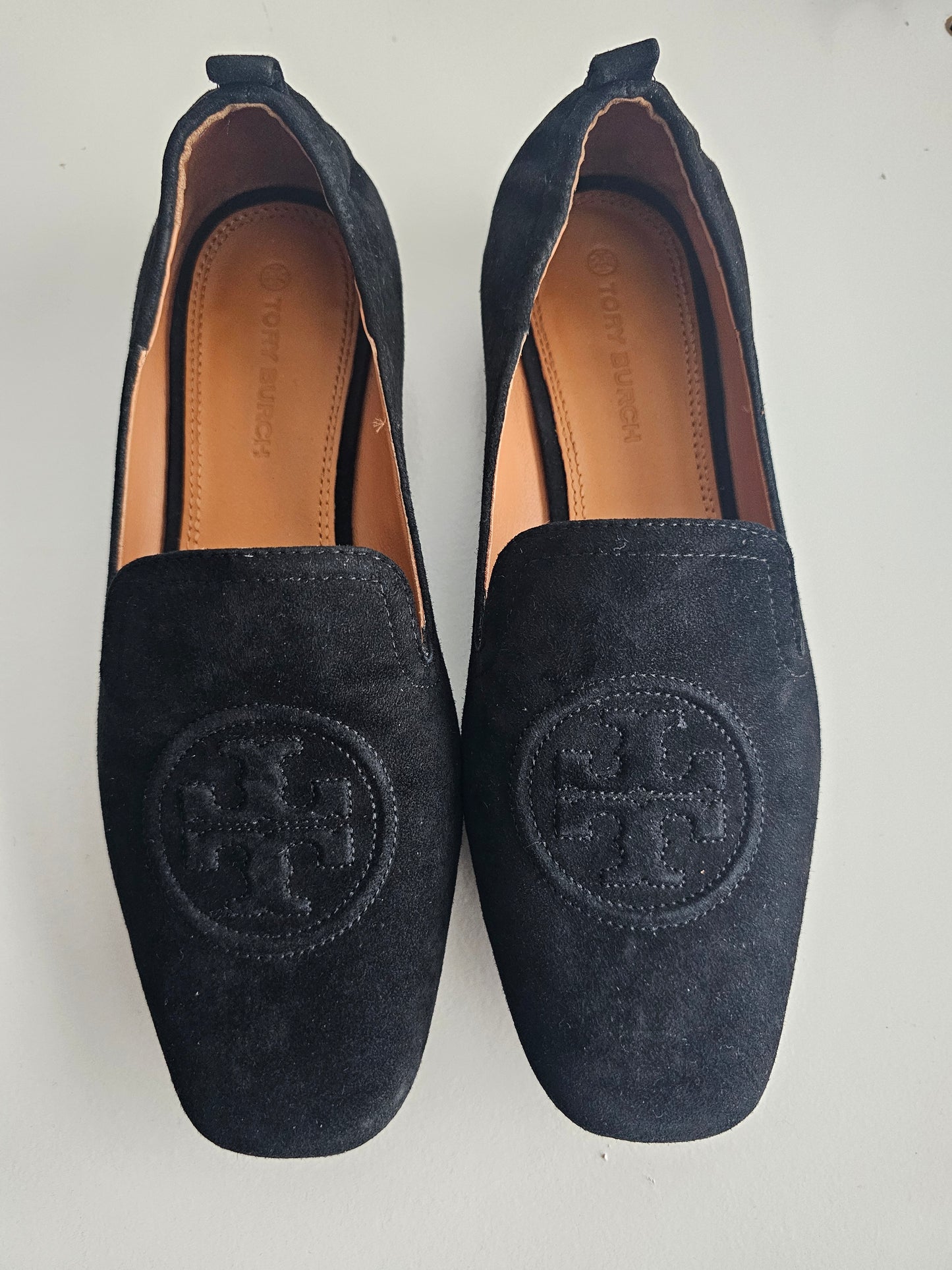 Tory burch 15 mm suede loafers