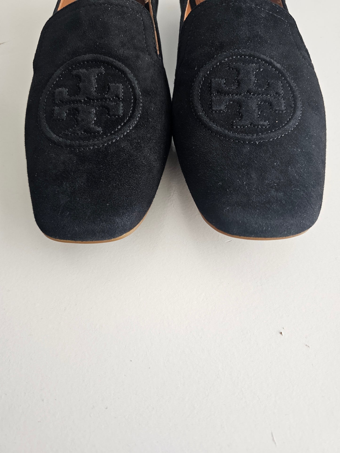 Tory burch 15 mm suede loafers