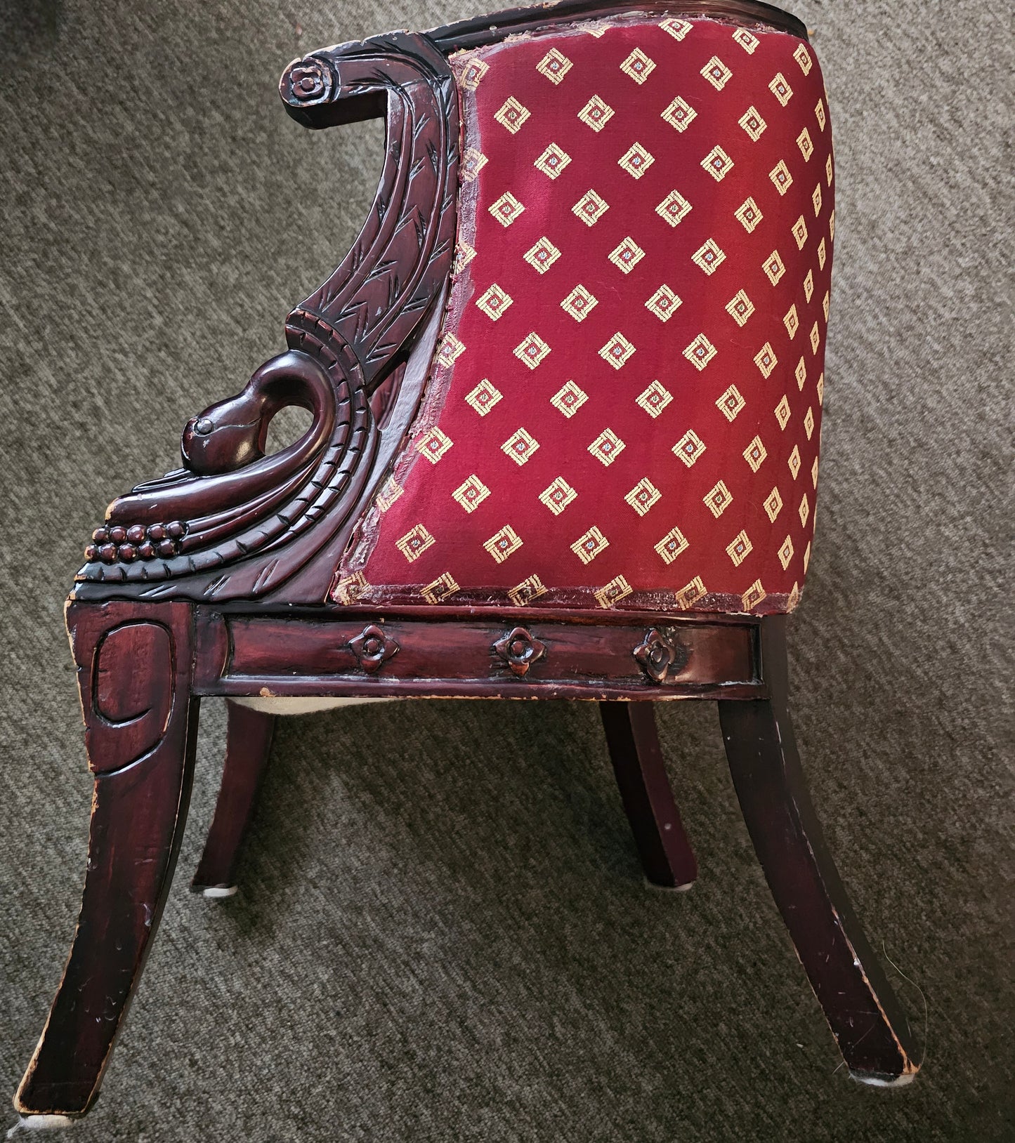 Vintage French tub chair