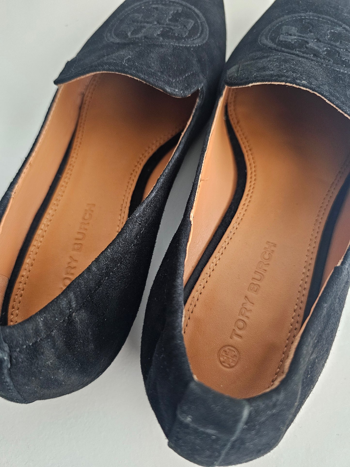 Tory burch 15 mm suede loafers