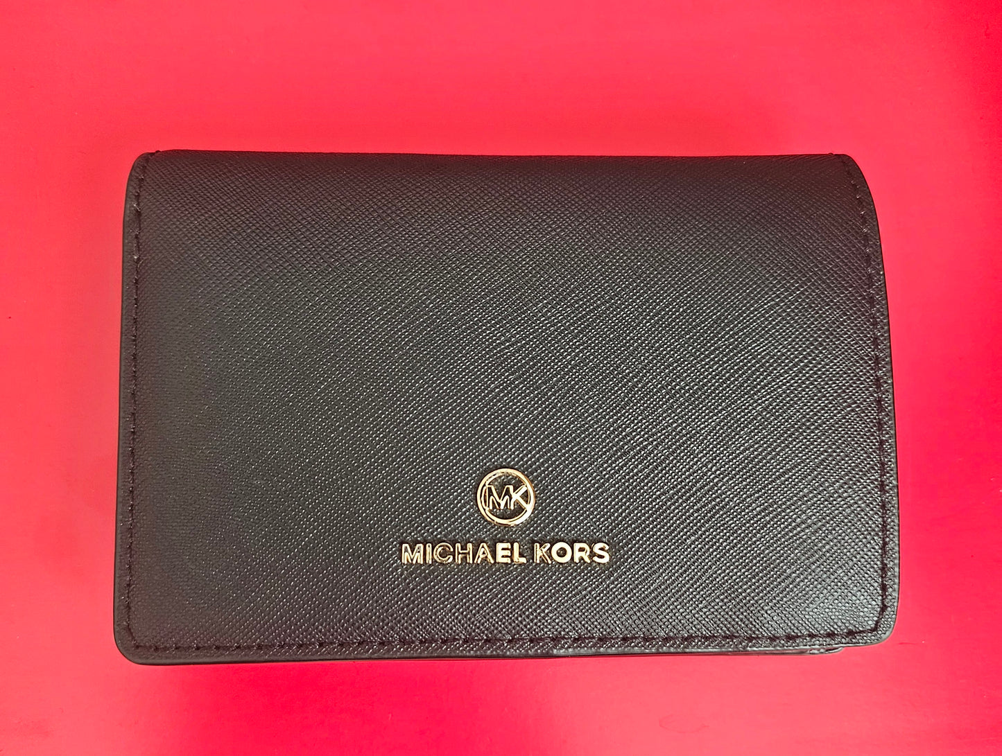 Michael kors leather slim flat wallet