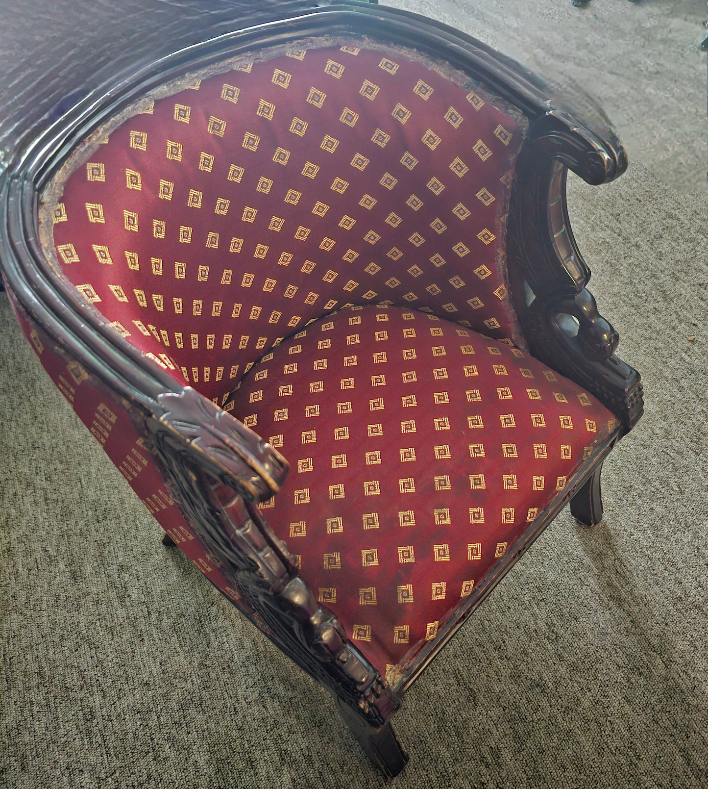 Vintage French tub chair